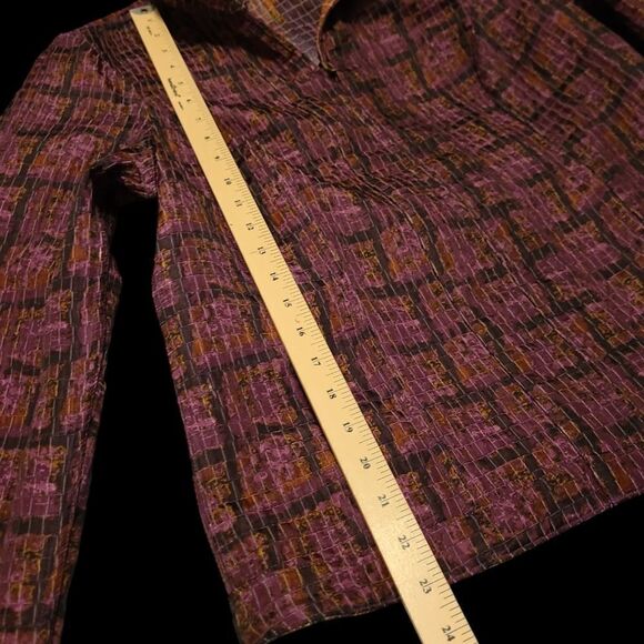 Reversible poly  blend  jacket, bust 21", zip front - Picture 6 of 9